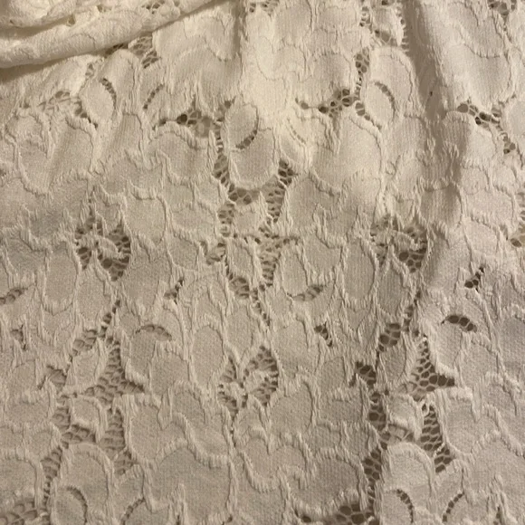 Free Peoplele White Stretchy Top XL - Picture 6 of 9